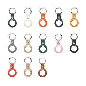 Étui porte-clés en cuir PU localisateur étui de protection pour étuis Airtag porte-clés -- disponible en stock - Product Image 1