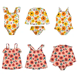 Printed Children Swim Wear Girls Swimwear 0-16 Years old One Piece Kids Beach Bikini Swimsuit
