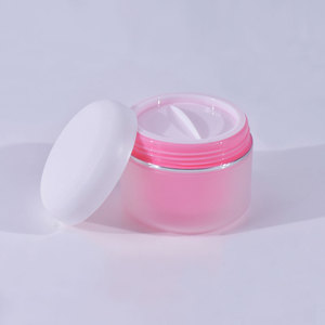 Di alta qualità 30g 50g 100g 150g confezione cosmetica rosa contenitori per la cura della pelle PP vasetto di plastica crema per il viso con linea d'<span class=keywords><strong>argento</strong></span> - Product Image 4