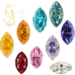 Groothandelsprijs 1.5*3Mm Tot 3*6Mm Kleine Moissaniet Diamant Edelstenen Marquise Gesneden Citroengele Kleur Moissaniet Losse Stenen - Product Image 6