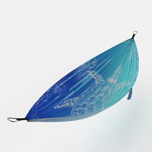 <span class=keywords><strong>Hamaca</strong></span> portátil de compresión de viaje para acampar, <span class=keywords><strong>plegable</strong></span> al aire libre para <span class=keywords><strong>Amazon</strong></span>, impresión Digital, nailon duradero, antivuelco hecho para - Product Image 2