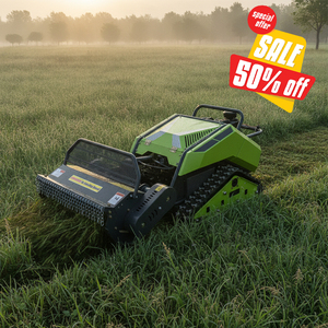 Envío Gratis: Desbrozadora de Orugas Diésel EPA Euro5 de Alta Eficiencia con Control Remoto para Césped Silvestre y Recorte de Pequeños Arbustos - Product Image 3