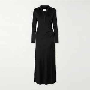 Buy In Bulk Jersey Long Maxi Dress Retro Korean Style, Cotton & Bamboo  Fiber | Alibaba.com
