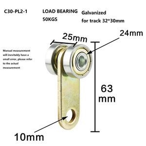 Songyin Kunshen rouleaux de rideaux roulants suspendus <span class=keywords><strong>porte</strong></span> de grange Rail <span class=keywords><strong>chariot</strong></span> roue Unistrut roue <span class=keywords><strong>chariot</strong></span> - Product Image 6