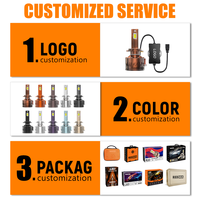 Bombilla de Faro LED REDSEA 33000lm 330W 400W con Chips CSP 5080, Luz LED Canbus para Coche, Luz Alta y Baja, H4 H7 H1 H3 H11 9005 9006