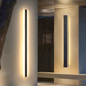 ไฟติดผนัง LED แบบเส้นตรงกันน้ำสำหรับภายนอกอาคาร สไตล์นอร์ดิก เหมาะสำหรับประตู โรงแรม สวนภายนอก ระดับการป้องกัน IP65 - Product Image 6
