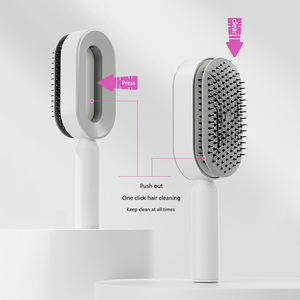 Self Cleaning Hair <b>Brush</b> for Women One-key Cleaning Hair Loss Airbag Massage Scalp Comb Anti-Static Hairbrush - Product Image 6