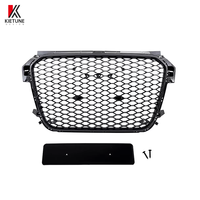 Grille de pare-chocs avant en nid d'abeille RS1 pour au-di A1 8X accessoires de gril de voiture en maille de plastique noir brillant mise à niveau 2013 2014 2015