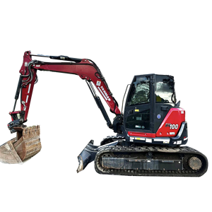 Mini-excavatrice 5,5 tonnes d'origine japonaise Yanmar SV100, mini-excavatrice d'occasion, matériel de terrassement VIO50 VIO55 VIO60 VIO80 VIO35 - Product Image 1