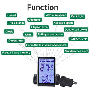 KT Ebike điều khiển thông minh Bảng điều khiển hiển thị t6s 24V-60V LCD cho xe đạp đường bộ Xe đạp điện với thông minh phụ kiện điện tử - Product Image 5