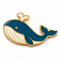 Koleksi Liburan Tepi Laut Paus Penyu Kepiting Grosir Partai Besar Logo Kustom OEM ODM Produsen Suvenir Pin Enamel Kustom