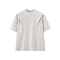 T-shirt pour homme de bonne qualité, surdimensionné, vente en gros, sublimation, 260g, t-shirts à manches courtes, t-shirt vintage pour homme
