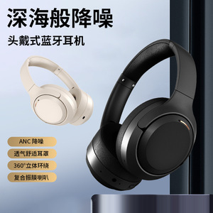 Auriculares supraaurales con cancelación activa de ruido, control táctil inalámbrico para teléfono móvil, carga tipo C - Product Image 3