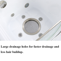 Bain Hydro Spa Portable pour Chien avec Micro-Bulles et Ozone – Baignoire Moderne Autoportante en Acrylique pour Animaux de Compagnie