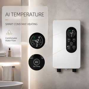 Calentador <span class=keywords><strong>de</strong></span> Agua Eléctrico sin Tanque, 220V, 3000-5500W, IPX4 Impermeable, Montaje en Pared, Pantalla LED <span class=keywords><strong>de</strong></span> Temperatura, Inteligente, para Hotel y Hogar - Product Image 5
