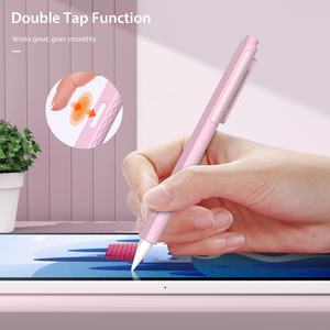 Porte-crayons en silicone à chargement sans fil <span class=keywords><strong>MoKo</strong></span> avec 3 pièces plume anti-dérapante étui à crayons magnétique pour Apple <span class=keywords><strong>Pencil</strong></span> 2nd - Product Image 3