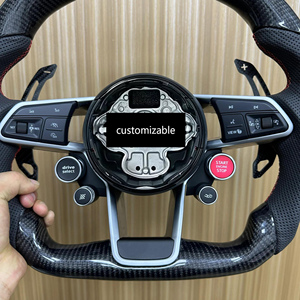 Volante de Cuero y Fibra de Carbono al por Mayor con Levas de Cambio Magnéticas para <span class=keywords><strong>VW</strong></span> Golf MK6 MK7 MK8 GTI R Polo Tiguan Touareg - Product Image 2