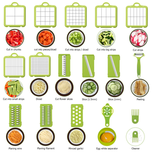 Household Kitchen Manual <b>Vegetable</b> Cutter Handle Multi-functional Storm <b>Vegetable</b> <b>Chopper</b> Stainless Steel Blades Eco-Friendly - Product Image 6