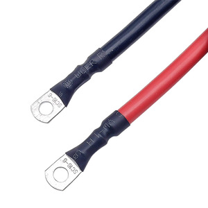 6Awg Silicone Wire <b>Battery</b> Connection Cable Red Black Ring <b>Terminal</b> Pure Copper Conductor Ev <b>Battery</b> Interconnect - Product Image 3