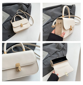 Borsa da sella retrò classica dal Design coreano borsa a tracolla a spalla singola in pelle sintetica con <span class=keywords><strong>borsetta</strong></span> con patta piccole borse - Product Image 2