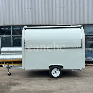 Chariot de vente de glaces miniatures au prix d'usine, remorque alimentaire mobile personnalisée pour la rue - Product Image 2