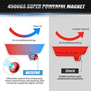 น๊อตถ่ายน้ำมันเครื่องแม่เหล็กอะลูมิเนียมสำหรับรถมอเตอร์ไซค์ Honda <span class=keywords><strong>CRF450L</strong></span> CRF450RL CRF450RWE CRF 450R ปี 2017-2024 - Product Image 6