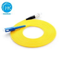 Harga pabrik terbaik LSZH PVC Kevlar benang Simplex serat optik SC/APC-SC/UPC kabel Patch sistem kabel komunikasi jaringan