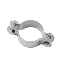 Collier de serrage double boulon en acier inoxydable 304 épaissi de 12-60 mm, réglable, pour tuyau hydraulique, OEM