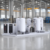 Générateur d'azote PSA à faible coût 99,999 % avec une capacité de 40 Nm3/h, contrôlé par PLC, pour l'industrie de l'entreposage et du transport
