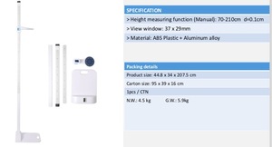 고정밀 높이 길이 측정봉 다기능 인체 높이 측정기 - Product Image 6