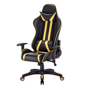 Silla de Juego de Estilo Racing con Respaldo Alto, Tapizada en Cuero PU, Acolchada con Espuma, Altura Ajustable, Reposabrazos 2D, Giratoria, Asiento para Computadora, 6 Lujo - Product Image 2