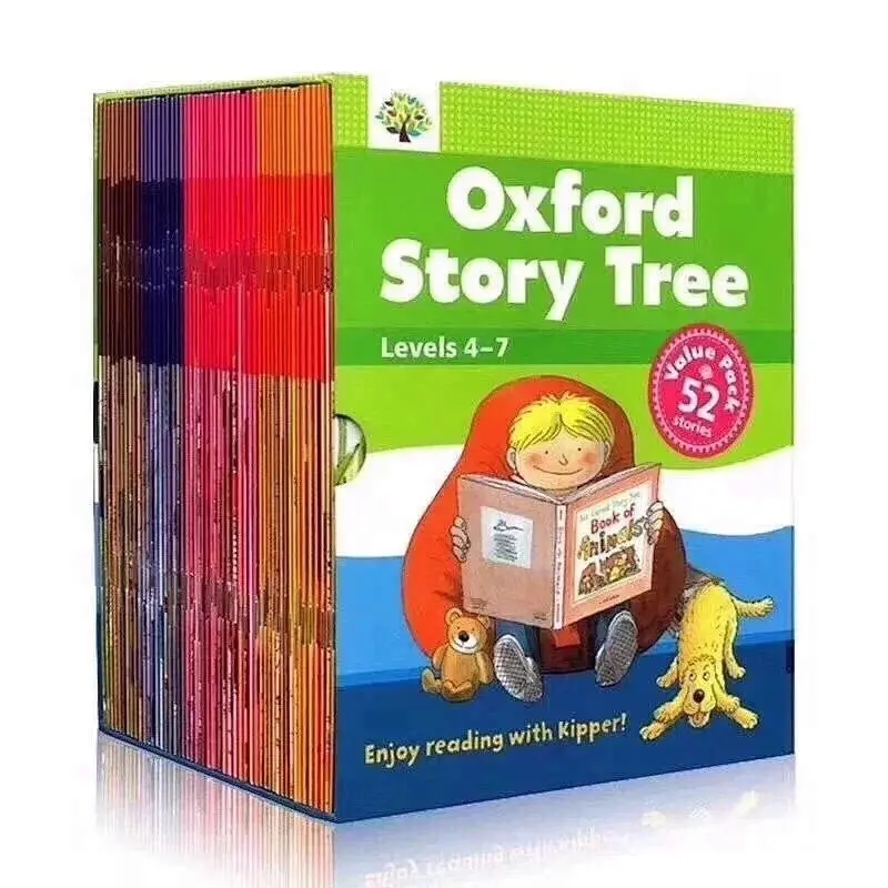 Softcover Preschool 4-7 livello Oxford Tree 52 volumi educativi libri di grammatica inglese per il bambino