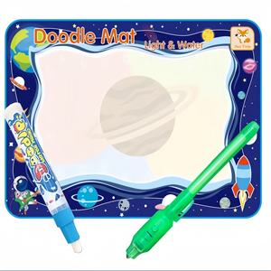 Детская портативная доска для рисования, бумажное цветное одеяло для письма, граффити, светящаяся ручка, декомпрессионная игрушка для пластика - Product Image 3
