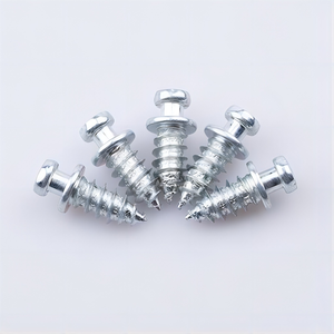 Verzinkte ISO metrische M6x13mm koolstofstalen platte kop verborgen 2-in-1 mini fix connector schroef meubelbout - Product Image 4