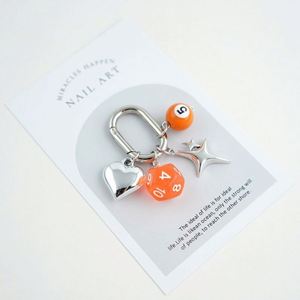 Wholesale UV Printed Dice Keychain-Y2K Lucky Bag <b>Hanger</b> Necklace Pendant Billiard Gift for Men and Women - Product Image 6
