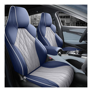 Pour BYD Seal 2022-2024, housses de siège de voiture complètes en cuir personnalisées de style sportif de luxe, toutes saisons, 9 pièces, avant et arrière - Product Image 1