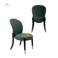 Chaise de salle à manger de luxe moderne de Style français nordique chaise de salle à manger en cuir PU à cadre en bois massif