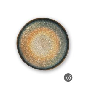 Assiettes à dessert en céramique Excelsa Efesto 20x2 cm multicolores, lot de 6 assiettes à dessert - Product Image 6