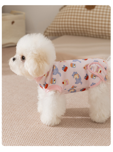 Traje de esterilización para mascotas, ropa interior holgada para perras, protectores de vientre para dormir que previenen el resfriado, protectores de vientre cómodos - Product Image 3