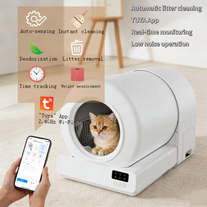 Caja de Arena Inteligente Autolimpiable <span class=keywords><strong>para</strong></span> <span class=keywords><strong>Gatos</strong></span> con App, Controlada por App + Capacidad de 65L, Ideal <span class=keywords><strong>para</strong></span> Dueños de <span class=keywords><strong>Gatos</strong></span> Urbanos - Product Image 1