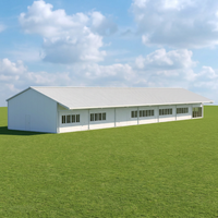 Edificio de Almacenamiento Prefabricado de Estructura de Acero Ligero para Uso en Exteriores, Alojamiento para Trabajadores, Dormitorio, Campamento