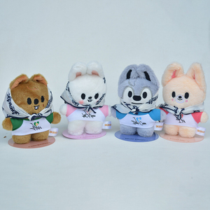 Peluche magnétique de 13 cm, personnage de dessin animé Stray Kids SKZOO, figurine d'idole, Felix, jouet en peluche doux, avec foulard, cadeau - Product Image 3