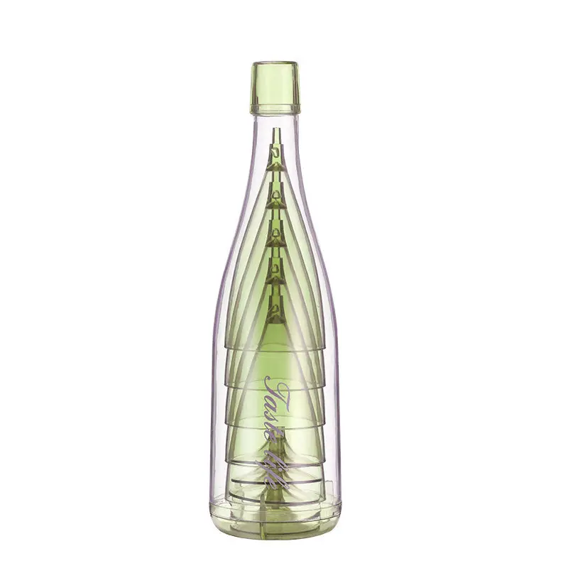 Flauta de champán transparente de plástico personalizada de nuevo estilo con logotipo personalizado impreso copas de champán de boda