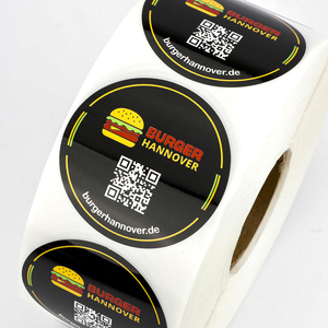 Personnalisé personalizzato stampa a rotolo adesivo impermeabile in vinile adesivo rotondo etichette etichette per alimenti con logo e codice Qr - Product Image 5