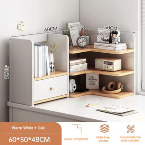 Hot Sale Corner Desktop Storage Rack Single Tier Durable Bookshelf for Living Room Use Storage <b>Books</b> Cosmetics Factory Price - Product Image 5