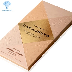 Custom Printing Luxury Folding Gold Foil Stamping Logo <b>Chocolate</b> Bar <b>Box</b> <b>Chocolate</b> <b>Packaging</b> <b>Box</b> - Product Image 1