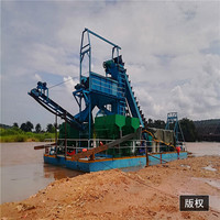 Mesin & Pompa Kapal Keruk Emas Bertenaga Diesel Baru Termasuk Rantai Bucket, Stabil & Tingkat Pemulihan Emas Tinggi, Peralatan Penambangan Pasir Sungai