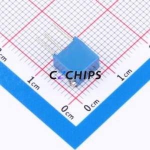 ตัวต้านทาน/โพเทนชิโอมิเตอร์แบบปรับได้สำหรับ3266X-503ผ่านชิ้นส่วนรู (THT)-3P, ตัวต้านทาน6.8x4.7มม. 50Kohm 10% 500 250mw ppm. - Product Image 2