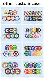 Fichas de Póker Personalizadas de 14g en Oferta, con Varios Diseños y Colores, Juego de Fichas de Póker de Arcilla Premium de Dos Tonos, Venta al Por Mayor - Product Image 5