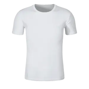 Популярная женская футболка от производителя, Спортивная футболка из 100% полиэстера, универсальная спортивная футболка с логотипом для мужчин и женщин